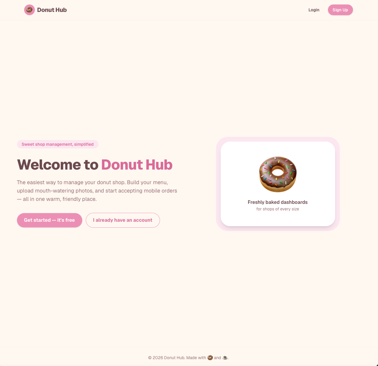 Donut Mobile Order
