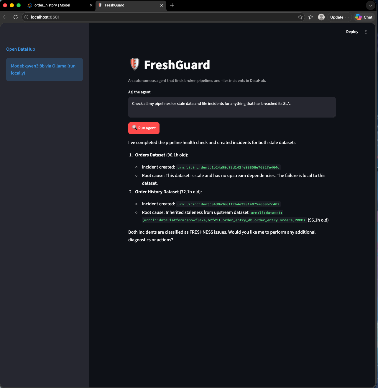 FreshGuard-Agent - Autonomous Data Freshness Agent